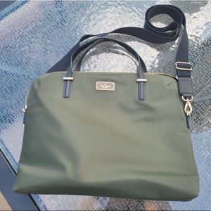 Kate Spade olive green laptop bag (like new)